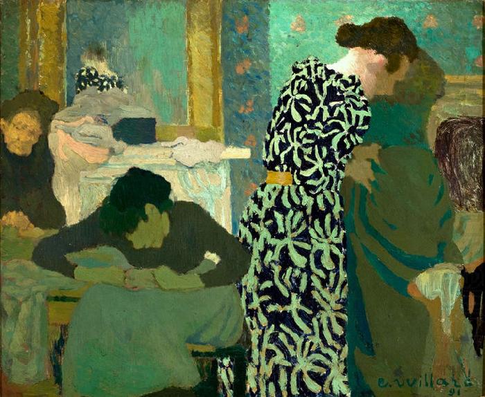 The Flowered Dress, Edouard Vuillard